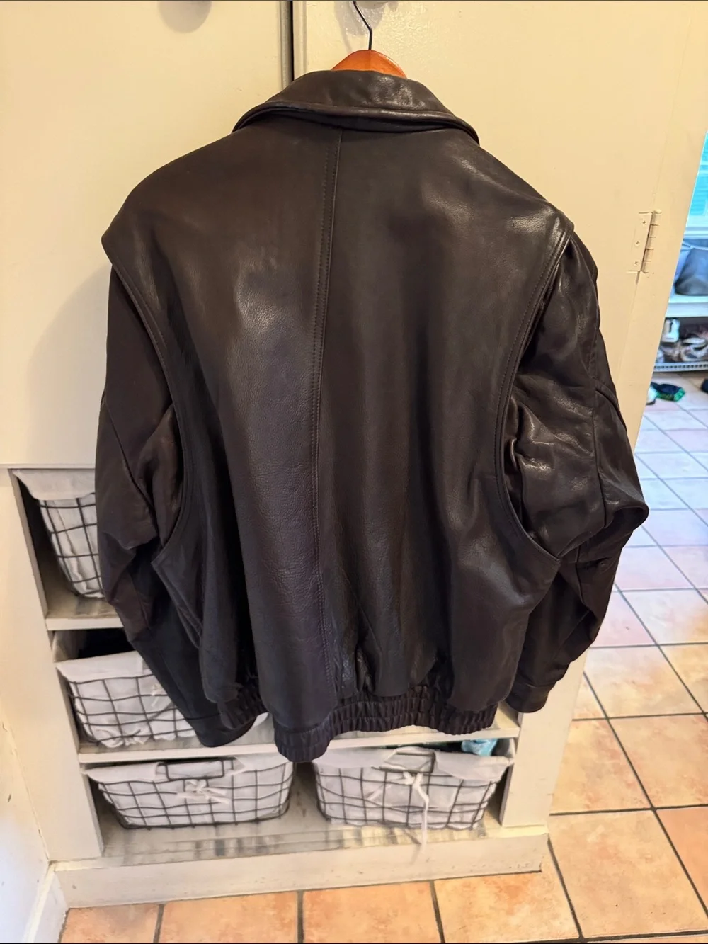 Banana Republic heavy leather
